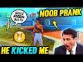 Best Noob Adam Prank with Random Players😂 He Kicked me🤬 Then This Happened🔥 - Garena Free Fire