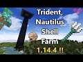 Minecraft Easy Drowned/Trident/Nautilus Shell Farm 1.14.4 +