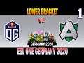 OG vs Alliance Game 1 | Bo3 | Lower Bracket ESL ONE Germany 2020 | DOTA 2 LIVE