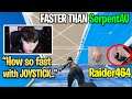 Raider464 Editing Faster Than SerpentAU With a JOYSTICK KEYBOARD! (Fortnite Season 3)