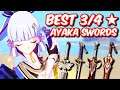 Top 4 Kamisato Ayaka 3/4 Star Weapons [Ayaka Build + Gameplay] | Genshin Impact 2.0