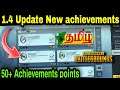 🌟😍Get 50+ Achievements points in pubg mobile | 1.4 update New achievements | Social star achievement