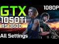 Resident Evil 3 Demo | GTX 1050 Ti + Ryzen 5 3600 | V.Low vs Low vs Medium vs High vs Custom | 1080p