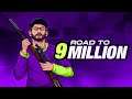 ROAD TO 9 MILLION YOUTUBE FAMILY | PUBG MOBILE LIVE WITH HYDRA | DYNAMO & SQUAD