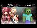 Super Smash Bros Ultimate Amiibo Fights  – Pyra & Mythra #346 Pyra vs Zombie