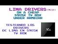 Testing the LIMA open source GPU drivers from mesa on a random cheap s905x TV BOX