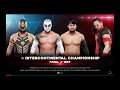 WWE 2K19 Shinsuke Nakamura VS Hideo,Sin Cara,Metalik Fatal 4-Way Match Intercontinental Title