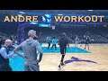 📺 Andre Iguodala (+Andrew Wiggins) workout/3s at Golden State Warriors pregame b4 Charlotte Hornets