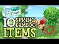 BAMBOO in Animal Crossing New Horizons (ALL 10 SPRING ITEMS & Everything You Need To Know)