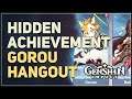 Hidden Gorou Hangout Achievement Genshin Impact