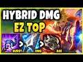 *NEW* Hybrid Ezreal Top Build One-Shots With Abilities! - League of Legends