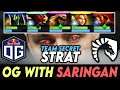 OG vs Team Liquid - OG With SARINGAN EYE!! Copying Full Team Secret Strat Dota 2