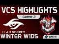 TS vs CES Highlights Game 2 VCS Winter Split 2021 Team Secret vs CERBERUS by Onivia