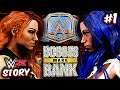 WWE 2K but I created my own CUSTOM story ft. Sasha Banks (BOSSES MAKE BANK #1)