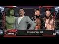WWE 2K16 Pee-Wee Herman,The Incredible Hulk VS Enzo Amore,Colin Cassady Elimination Tag Match