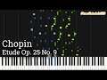 Chopin - Etude Op. 25 No. 9: Butterfly (Piano Tutorial) [Synthesia]