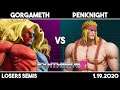 Gorgameth (Gill) vs PenKnight (Alex) | SFV Losers Semis | Synthwave X #17