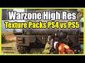 High Resolution Texture Pack Warzone PS4 vs PS5 4k Comparison (Packs 1 to 3)