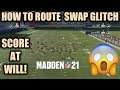 HOW TO ROUTE SWAP GLITCH IN MADDEN 21! CREATE NEW UNSTOPPABLE MONEY PLAYS & ROUTES ON OFFENSE!