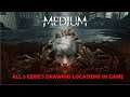 Medium walkthrough - All 5 eerie's drawing locations in game