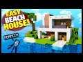 Minecraft: Beach House Tutorial - How To Build an Easy Minecraft House!
