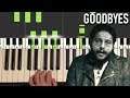 Post Malone - Goodbyes (Piano Tutorial Lesson)
