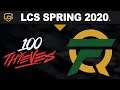 100 vs FLY - LCS 2020 Spring Split Tiebreakers - 100 Thieves vs FlyQuest
