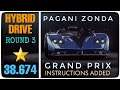 Asphalt 9 | Pagani Zonda HP Brachetta GRAND PRIX | Round 3 Hybrid Drive :38.6 (1 star) | Time Travel