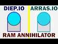 Diep.io vs Arras.io: Annihilator Comparison (Ram Only)