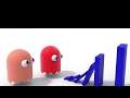Domino Effect Vs Pac Man - The largest domino simulation V6 short