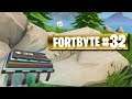 Fortnite Fortbyte #32 Location - Accessible by Wearing Kyo Pet Back Bling, Most Northern Point
