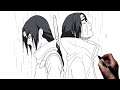 How to Draw Itachi Anbu/Akatsuki | Step By Step | Naruto