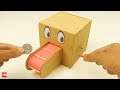 How to Make Coin Bank Box from Cardboard - Awesome Cardboard Projects