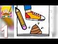 Just Draw - Erase Mode - Gameplay Walkthrough 1-40 Levels (Android)