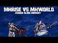 Monster Hunter Rise Demo vs MHWorld Charge Blade Moveset (Side by Side)