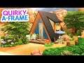 Quirky A-Frame Tiny House // Sims 4 Speed Build