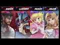 Super Smash Bros Ultimate Amiibo Fights – Request #14441 Snake & Lucario vs Peach & Zelda