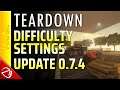 Teardown Update 0.7.4 - Difficulty Settings
