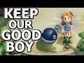 How to keep Marin and BowWow at the same time in Zelda Link's Awakening