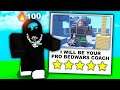 I became a COACH in Roblox Bedwars..