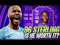 INSANE 96 PLAYER OF THE YEAR STERLING REVIEW! WORTH 1.5M?! FIFA 19 Ultimate Team