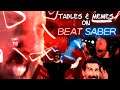 Tables & Memes on Beat Saber [first play in new VR room]
