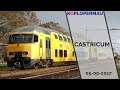 Treinen bij spoorwegovergang Castricum - 6 oktober 2017