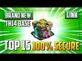 100% Secure Brand New Top 15 TH14 War Base With Link ( Town Hall 14 New Base ) Be sure to use