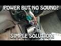 Aftermarket Radio Turns On BUT NO SOUND **SOLUTION**!!!