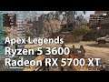AMD Radeon RX 5700 XT Test (Ryzen 5 3600) - Apex Legends - Gameplay Benchmark Review