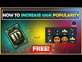 HOW TO INCREASE 100K PUBG POPULARITY | HOW TO GET FREE RENAME CARD IN PUBG MOBILE | 2021 NEW TRICK