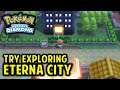 Look Inside the Team Galactic Eterna Building: Try Exploring Eterna City | Pokemon Brilliant Diamond