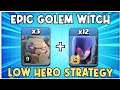 Low Hero Strategy! NOTHING IS STRONGER! TH12 WITCH Attack Strategy! Best TH12 Attack Strategies / 01