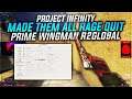 MADE ALL 6 RAGE QUIT | PROJECT-INFINITY | CSGO PRIME CHEATING | WINGMAN #14